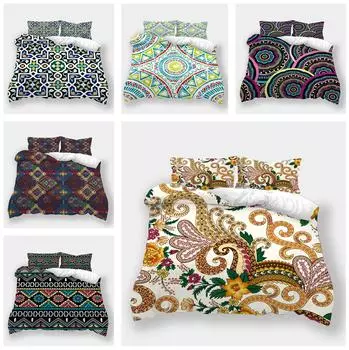 Роскошная серия в богемном стиле, комплект домашнего постельного белья, постельное белье для спальни, пододеяльник, наволочка AU King 240x270, очень большое украшение для дома Baby 100x135cm