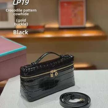 Роскошная сумка через плечо из кожи крокодила и страуса 20x11x7 cm