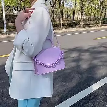 Роскошная сумка через плечо с цепочками, женская однотонная сумка на плечо, маленькая квадратная сумка-мессенджер, сумка-мессенджер Falp, кошелек для покупок 20*6*16cm красный