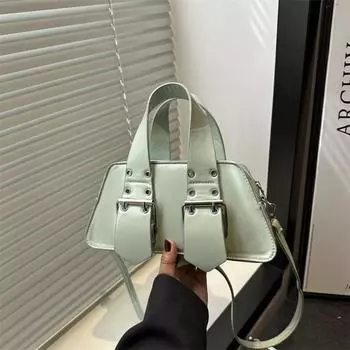 Роскошная сумка кросс-боди дизайнерская, женская, из искусственной кожи, модная сумка на плечо с пряжкой