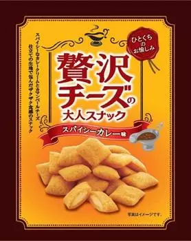 Роскошная сырная закуска для взрослых со вкусом острого карри 35 г x 12 шт.