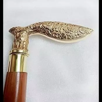 Роскошная трость Дракон Дизайн Деревянная трость Деревянные трости для мужчин Walkin 36 Inch коричневый