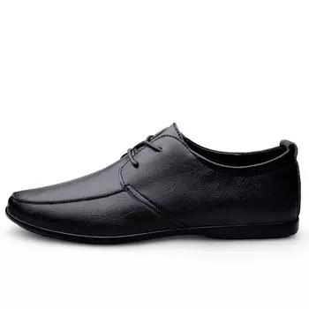 Роскошная уличная обувь в британском стиле, брендовые оксфорды на толстой подошве, защитная обувь на шнуровке, повседневная обувь 38 чёрный