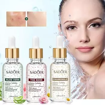 Роскошная увлажняющая эссенция с алоэ и розой, увлажняющая эссенция, сужающая поры, оригинальная жидкость Aloe