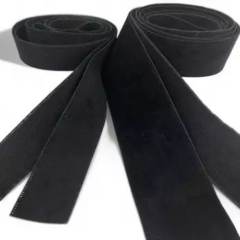 Роскошная велюровая лента черного цвета шириной 25 мм, шириной 38 мм, длиной 2 м. Лента из бархата для церемонии вручения дипломов, свадьбы, ручная работа, популярная в Корее.