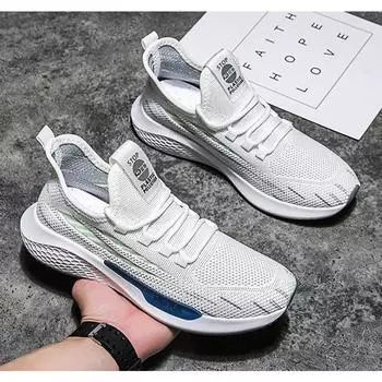 Роскошная весенняя классическая новая дышащая повседневная обувь мужская корейская универсальная модная обувь модная спортивная обувь кроссовки мужские 40