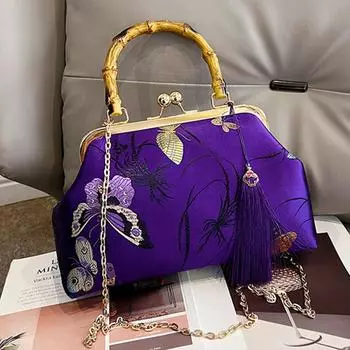 Роскошная винтажная вышитая вечерняя сумочка для женщин, сумки в свадебном стиле, сумки через плечо, сумки через плечо