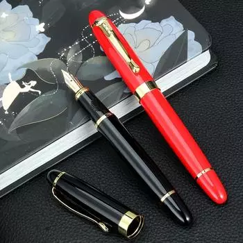 Роскошная высококачественная металлическая перьевая ручка, подходящая в качестве праздничного подарка в деловых и административных офисах.