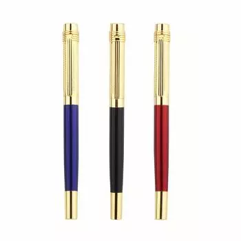 Роскошная высококачественная металлическая ручка для офиса, шариковая ручка с кончиком 0,5 мм, канцелярские принадлежности для школьников и студентов