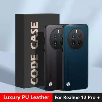 Роскошная задняя крышка из искусственной кожи для Realme 12 Pro Plus, матовый Мягкий силиконовый противоударный защитный чехол из ТПУ из ТПУ для Realme 12Pro + 5G 11X 11 Pro Plus For Realme 12 Pro зелёный