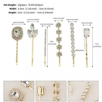 Роскошная заколка для волос из хрустального циркона, темпераментная, элегантная, дикая, для досуга, выпускного вечера, уличного стиля, для личности, в стиле ретро