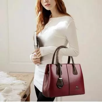 Роскошная женская дизайнерская сумка через плечо в стиле пэчворк, большая вместительная кожаная сумка-шоппер, брендовая сумка-мессенджер