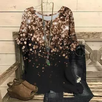 Роскошная женская футболка с 3D принтом, модные топы с короткими рукавами, блузка большого размера с круглым вырезом, летняя повседневная одежда, футболки, повседневная уличная одежда 2XL