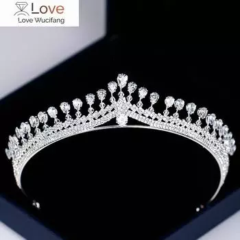 Роскошная женская корона-повязка на голову с кристаллами и стразами, тиара и корона, повязка на голову, ювелирные изделия серебряного цвета, свадебные аксессуары для волос серебряный