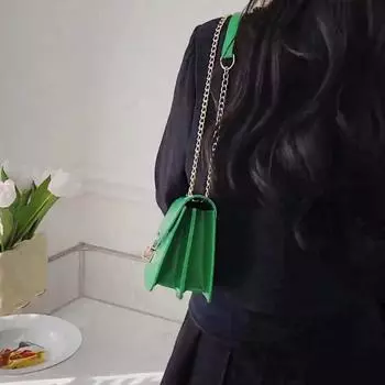 Роскошная женская сумка через плечо с клапаном из искусственной кожи, модная маленькая квадратная сумка через плечо, сумка-тоут 21x8x13cm белый