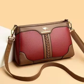 Роскошная женская сумка, дизайнерская сумка из мягкой кожи высокого качества, повседневная женская сумка через плечо для женщин
