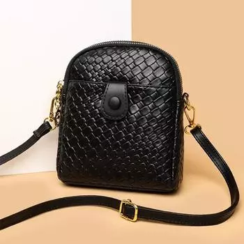 Роскошная женская сумка для мобильного телефона, маленькая сумка-мессенджер, сумка через плечо на одно плечо, женская сумка из мягкой кожи