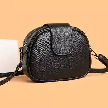 Роскошная женская сумка из натуральной кожи, простая повседневная модная мягкая женская сумка через плечо из коровьей кожи