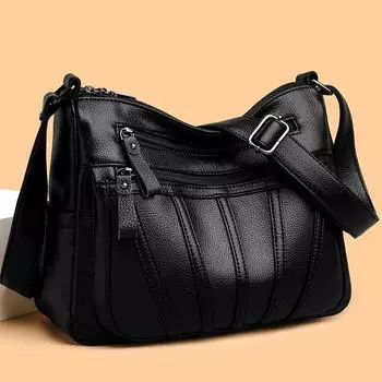 Роскошная женская сумка-тоут из мягкой кожи, вместительные женские сумки через плечо, дизайнерские сумки