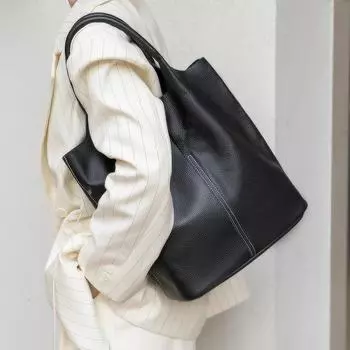 Роскошная женская сумка-ведро, повседневная сумка-тоут из натуральной коровьей кожи, большие сумки-шопперы