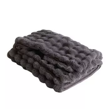 Роскошное бархатное одеяло, ультрамягкое, из микрофибры, мех кролика, двухсторонний плюш, комфорт, чистый цвет, супер белый