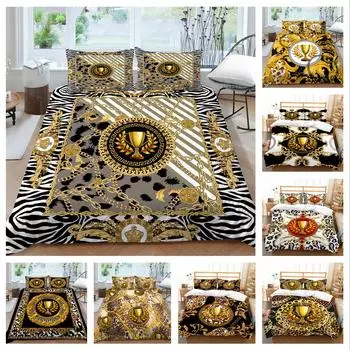 Роскошное домашнее постельное белье, односпальная двуспальная кровать, полноразмерная наволочка и пододеяльник, 2/3 кусочка микрофибры, удобный пододеяльник UK Single 135x200cm