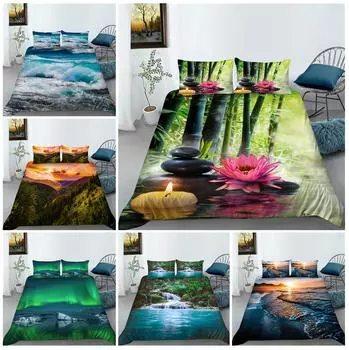 Роскошное домашнее постельное белье с 3D-цифровой печатью, пододеяльник и наволочка AU King, односпальная/двуспальная кровать, полноразмерный мягкий удобный пододеяльник, украшение для дома DE 100x135cm