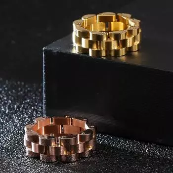 Роскошное никогда не выцветающее кольцо с ремешком из розового золота, мужские кольца из нержавеющей стали 316L, женские ювелирные изделия, модное обручальное кольцо на палец шириной 8 мм 6