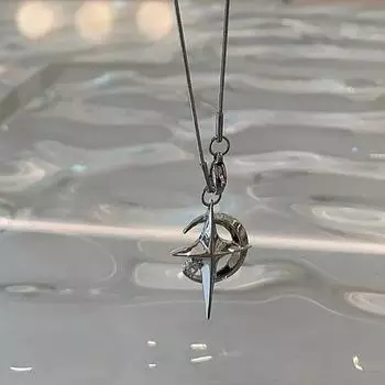 Роскошное ожерелье с подвеской в виде луны и звезды, галактика для женщин, крутая цепочка на шею, цепочка на ключицу, ювелирные изделия в корейском стиле, подарок на вечеринку