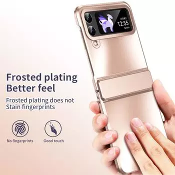 Роскошное покрытие для Samsung Galaxy Z Flip 4 5g чехол бронированная защита шарнирная крышка Hinge Cover лавандовый