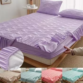 Роскошное покрывало с рюшами, простыня для кровати, мягкая дышащая утолщенная стеганая юбка-кровать, наматрасник, покрывало 90X200cm Only a Sheet