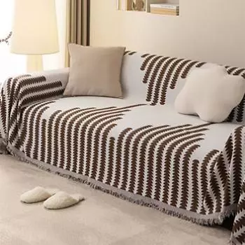 Роскошное противоскользящее полотенце для дивана из шенилла, чехол для дивана, полотенце для угловой скамьи, подушка для сиденья, защита дома 180X130cm оранжевый