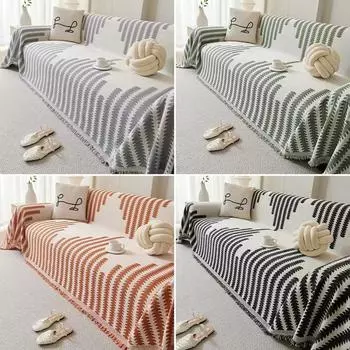 Роскошное толстое полотенце для дивана из шенилла, мягкий противоскользящий цельный чехол для дивана, чехлы для диванов большого размера 180x420 см 180x340