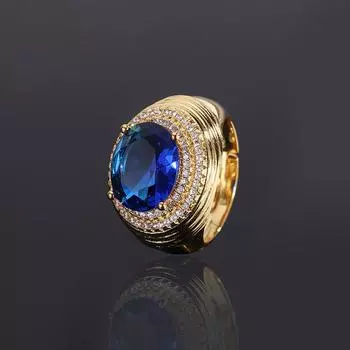 Роскошное унисекс кольцо на палец CMM с изменяемым размером, зеленый кубический цирконий изумрудный