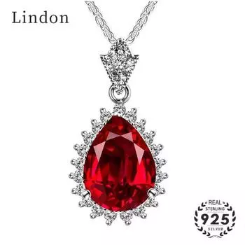 Роскошное ювелирное ожерелье Lindon с цирконием в форме капли воды, изумрудный циркониевый кулон для женщин, свадебный подарок
