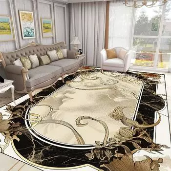 Роскошные 3D ковры с растительным рисунком для гостиной, украшения в европейском и американском стиле, большие ковры, нескользящий коврик для журнального столика, коврик для гостиной 60x90cm 23.6x35.4in
