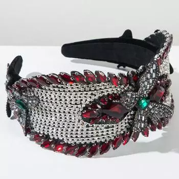 Роскошные 3D ободки с бабочками, цепочка со стразами, сверкающий ободок для волос, аксессуары для волос для женской вечеринки, повязка для волос, обруч, головной убор