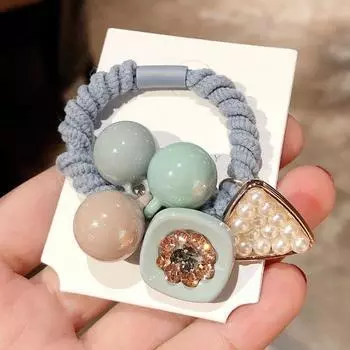 Роскошные блестящие бриллиантовые резинки для волос, ободки для женщин, сладкие хвостики, резинки для волос из органзы, веревки для волос, аксессуары для волос, головные уборы