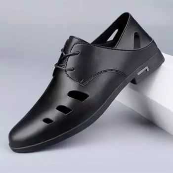 Роскошные брендовые белые кожаные мужские сандалии, мокасины, мужские деловые модельные сандалии в итальянском стиле, кожаная обувь ручной работы, мужские сандалии 38