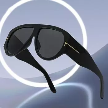 Роскошные брендовые дизайнерские солнцезащитные очки в Т-образной оправе с большой оправой, новые модные солнцезащитные очки-пилоты для женщин и мужчин, солнцезащитные очки для активного отдыха as picture