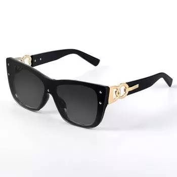 Роскошные брендовые дизайнерские солнцезащитные очки женские без оправы кошачий глаз солнцезащитные очки женские модные градиентные other