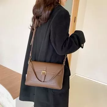 Роскошные брендовые дизайнерские женские маленькие сумки через плечо, модные однотонные сумки через плечо, женские новые сумки-портфели из искусственной кожи в стиле ретро
