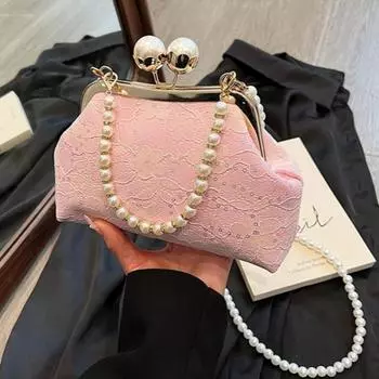 Роскошные брендовые металлические сумки через плечо для женщин, новые модные сумки через плечо с блестками, бисерные сумки с жемчугом для вечеринок, большие вместительные сумки для женщин