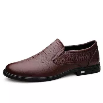 Роскошные брендовые мужские деловые туфли из натуральной кожи, мужские лоферы, повседневные туфли для вождения, классические мокасины с крокодиловым узором, туфли на плоской подошве 37