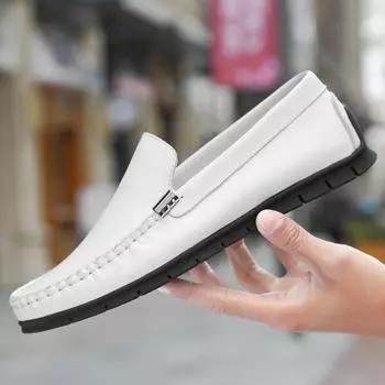 Роскошные брендовые мужские мокасины из натуральной кожи удобные туфли-лодочки без застежек мужская обувь для вождения ручной работы итальянская обувь 36