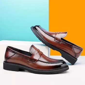 Роскошные брендовые мужские повседневные туфли из натуральной кожи, мужские лоферы, мокасины без застежек, высококачественные мужские туфли для вождения, туфли на плоской подошве для торжественного платья 38