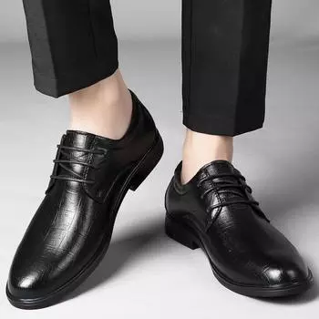 Роскошные брендовые мужские туфли из натуральной кожи на шнуровке для бизнеса, свиданий, свадеб, вечеринок, офисной обуви, кроссовок, повседневной обуви для поездок на работу 37