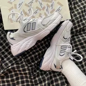 Роскошные брендовые женские кроссовки с толстой подошвой, теннисные туфли, женские кроссовки на шнуровке, женские кроссовки Mash Breathable Sneakers tenis de mujer 35 синий