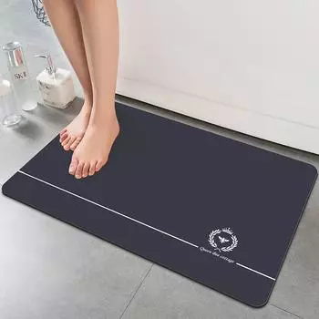 Роскошные быстросохнущие коврики для ванной комнаты, впитывающие диатомовую грязь, резиновый коврик для ванной, противоскользящий коврик для душа, коврик для туалета, коврик для входной двери 40cmx60cm