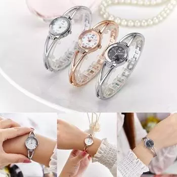 Роскошные часы со стразами для женщин и девочек, элегантные кварцевые наручные часы из нержавеющей стали, браслет белый